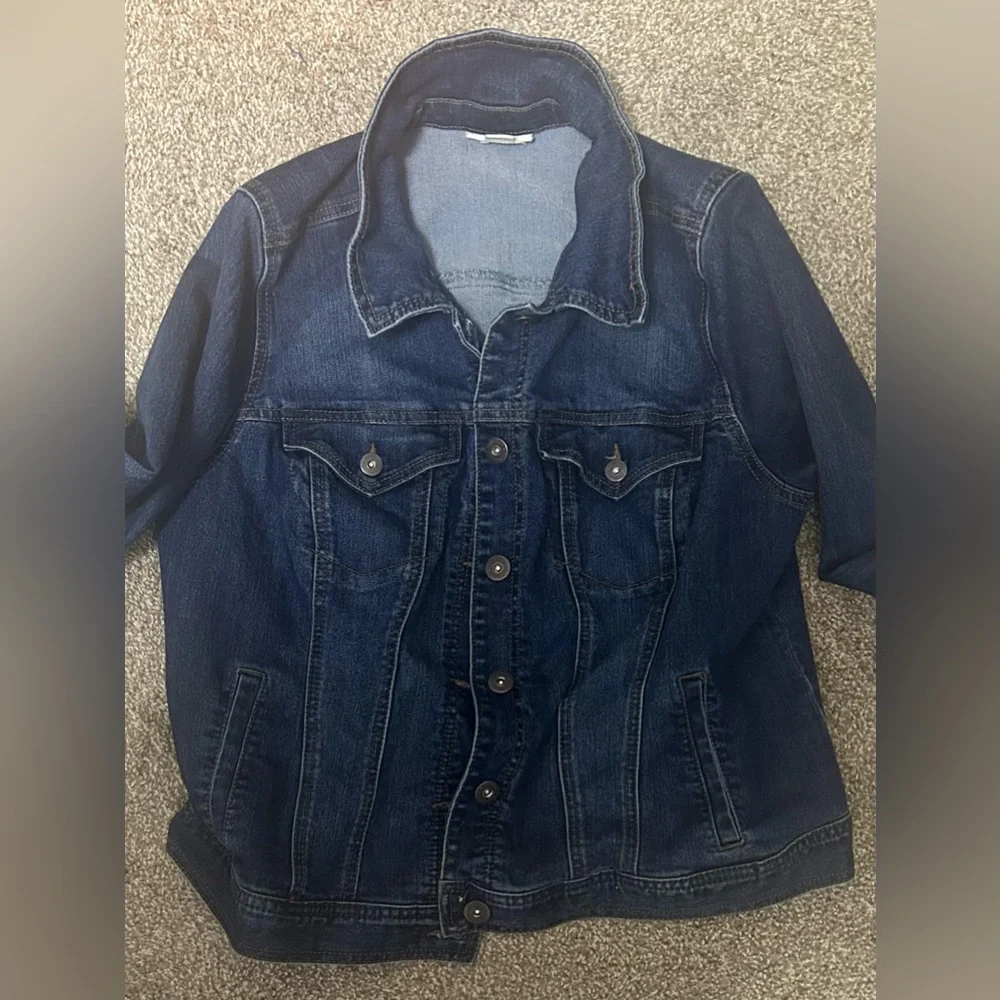 Style & Co. Blue Denim Jacket, size 14W - Picture 4 of 4